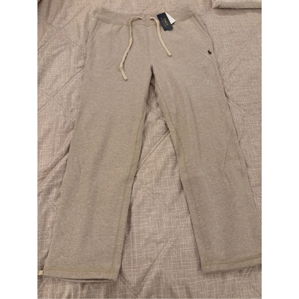 Polo Ralph Lauren: Beige Drawstring Sweatpants - Size L - NWT